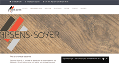 Desktop Screenshot of dapsens-soyer.be
